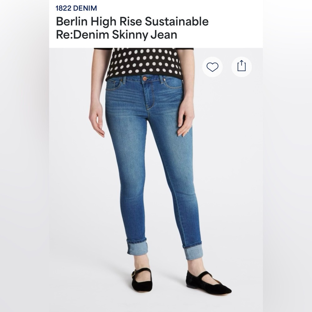 1822 Denim High-Rise Blue Jeans - Women’s Size 8